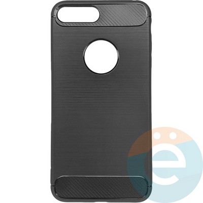 Накладка силиконовая Carbon 360 на Apple IPhone 7Plus/8Plus серая - фото 28090
