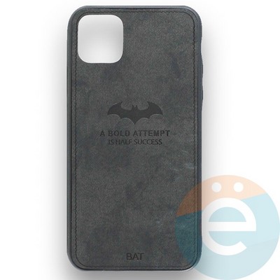 Накладка комбинированная джинсовая BAT для iPhone 11 Pro Max черная - фото 29375