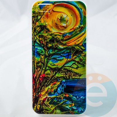 Накладка силиконовая с рисунком на Apple Iphone 5/5s/se вид 4 - фото 29582