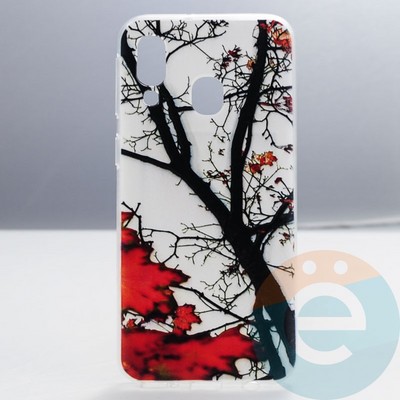 Накладка силиконовая с рисунком на Samsung Galaxy A40 вид 10 - фото 29654