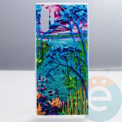 Накладка силиконовая с рисунком на Samsung Galaxy Note 10 Plus вид 2 - фото 29675