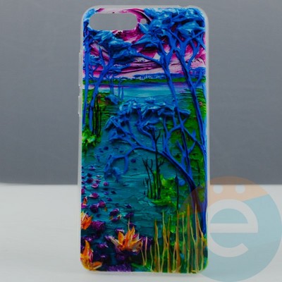 Накладка силиконовая с рисунком на Huawei Y6 2018/7A Pro вид 2 - фото 29728