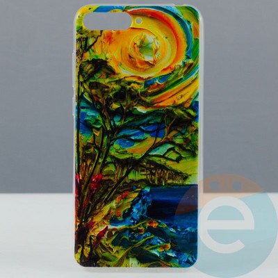 Накладка силиконовая с рисунком на Huawei Y6 2018/7A Pro вид 4 - фото 29730