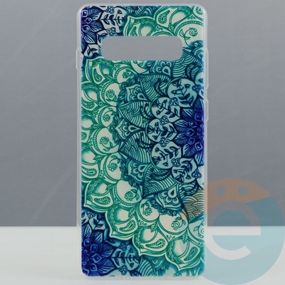 Накладка силиконовая с рисунком на Samsung Galaxy S10 Plus вид 5 - фото 29881