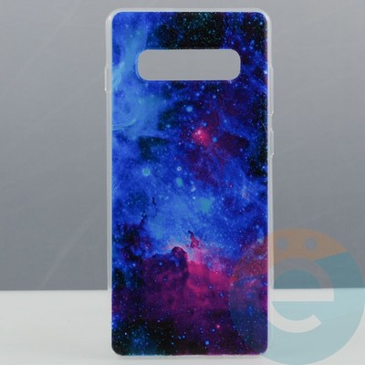 Накладка силиконовая с рисунком на Samsung Galaxy S10 Plus вид 7 - фото 29883