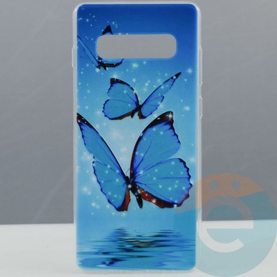 Накладка силиконовая с рисунком на Samsung Galaxy S10 Plus вид 8 - фото 29884