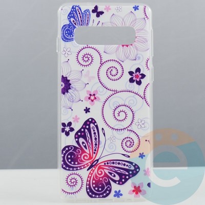 Накладка силиконовая с рисунком на Samsung Galaxy S10 вид 9 - фото 29895