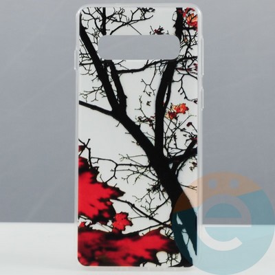 Накладка силиконовая с рисунком на Samsung Galaxy S10 вид 10 - фото 29896