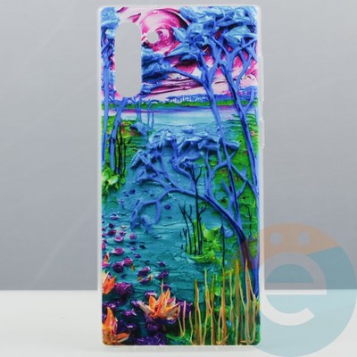 Накладка силиконовая с рисунком на Samsung Galaxy Note 10 вид 2 - фото 29898