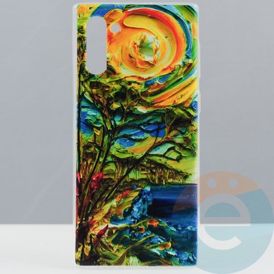 Накладка силиконовая с рисунком на Samsung Galaxy Note 10 вид 4 - фото 29900