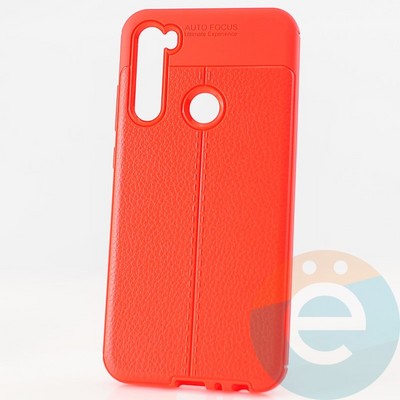 Накладка силиконовая 360 с кожаными вставками на Xiaomi Redmi Note 6 Pro синяя - фото 29954