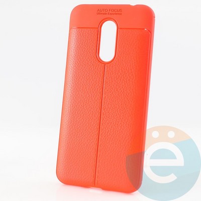 Накладка силиконовая 360 с кожаными вставками на Xiaomi Redmi 5 Plus красная - фото 29957