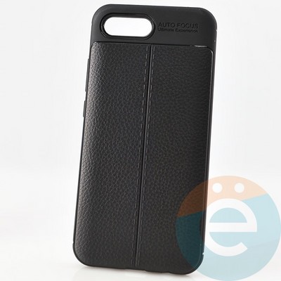 Накладка силиконовая 360 с кожаными вставками на Huawei Honor 10 черная - фото 29964