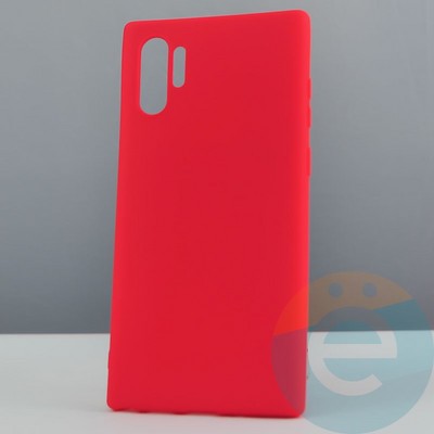 Накладка силиконовая Soft Touch ультратонкая для Samsung Galaxy Note 10 Pro красная - фото 30045