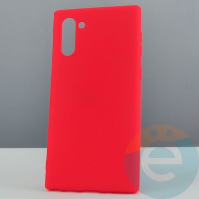 Накладка силиконовая Soft Touch ультратонкая для Samsung Galaxy Note 10 красная - фото 30053