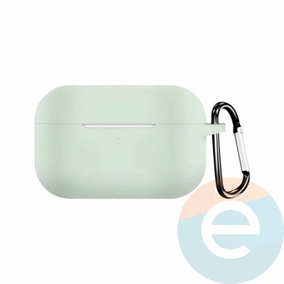 Чехол силиконовый для наушников Apple AirPods Pro с карабином Coast Blue - фото 30064