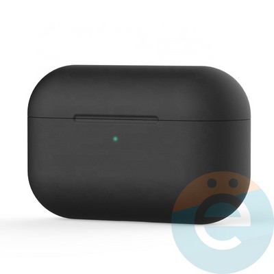Чехол силиконовый для наушников Apple AirPods Pro ультра-тонкий Black - фото 30102