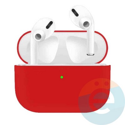 Чехол силиконовый для наушников Apple AirPods Pro ультра-тонкий Red - фото 30087