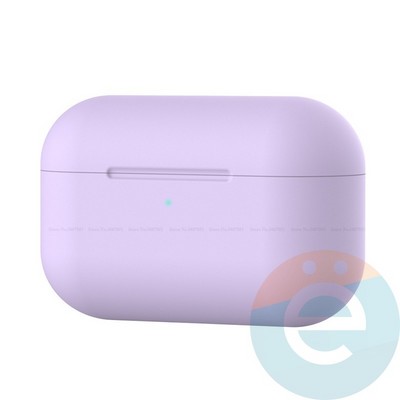 Чехол силиконовый для наушников Apple AirPods Pro ультра-тонкий Lavender - фото 30093