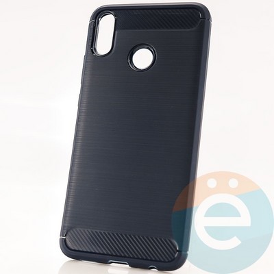 Накладка силиконовая Carbon 360 на Huawei Honor 8X синяя - фото 30110