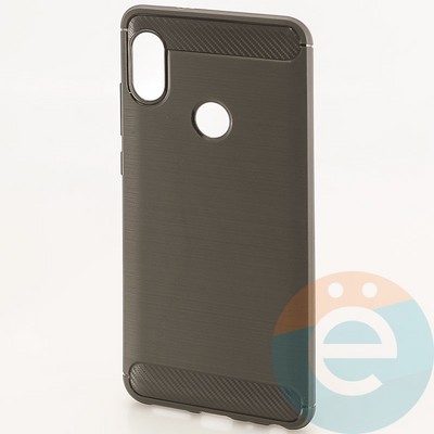 Накладка силиконовая Carbon 360 на Xiaomi Redmi Note 5 Pro серая - фото 30114
