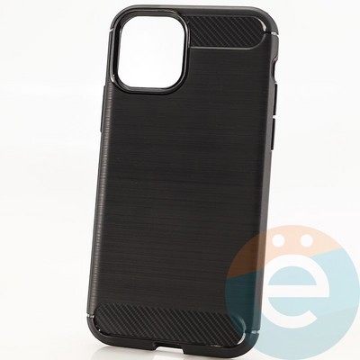 Накладка силиконовая Carbon 360 на Apple Iphone 11 Pro черная - фото 30174