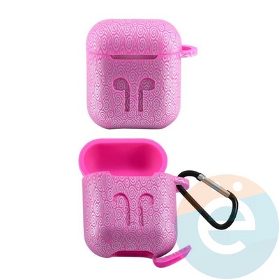 Чехол силиконовый для наушников Apple AirPods 1/2 Flowers design 14 - фото 30178