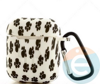 Чехол силиконовый для наушников Apple AirPods 1/2 Flowers design 22 - фото 30181