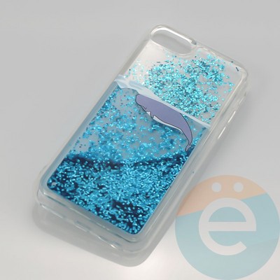 Накладка силиконовая Переливашка с жидкими блёстками на Apple iPhone 7/8 кит - фото 30303