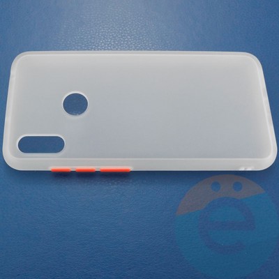 Накладка пластиковая с силиконовой окантовкой для Huawei Honor 8A/Y6 2019 белая - фото 30738