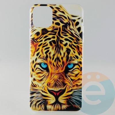 Накладка силиконовая с рисунком для iPhone 11 Pro Max Леопард - фото 30988