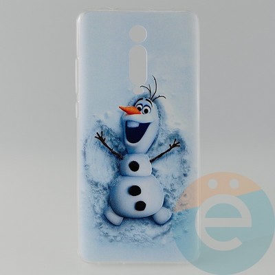 Накладка силиконовая с рисунком для Xiaomi K20 Pro Снеговик Олаф - фото 31028