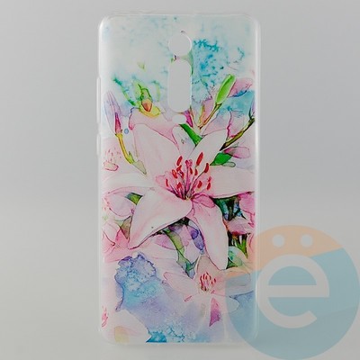 Накладка силиконовая с рисунком для Xiaomi K20 Pro Цветы - фото 31032