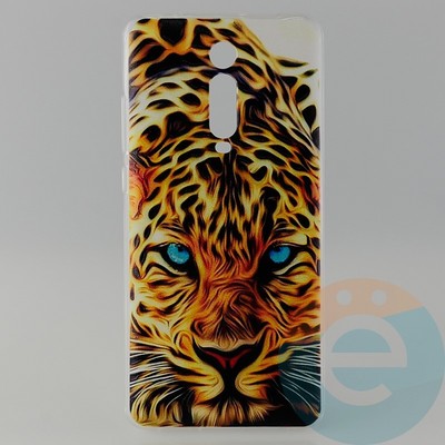 Накладка силиконовая с рисунком для Xiaomi K20 Pro Леопард - фото 31036
