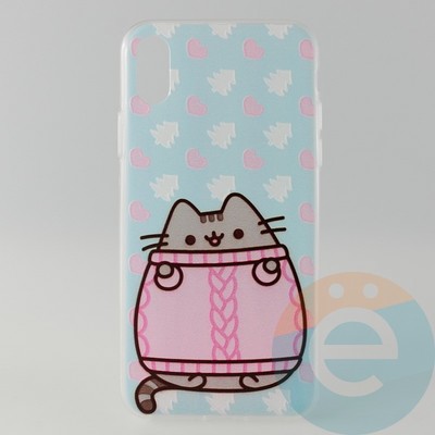 Накладка силиконовая с рисунком для iPhone X\Xs Пушинка - фото 31065