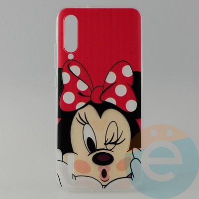 Накладка силиконовая с рисунком для Xiaomi CC9E Минни Маус - фото 31335