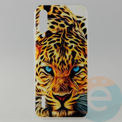 Накладка силиконовая с рисунком для Xiaomi CC9E Леопард - фото 31340