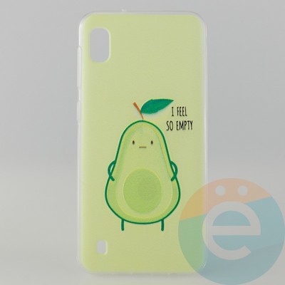 Накладка силиконовая с рисунком для Samsung A10 Авокадо - фото 31394