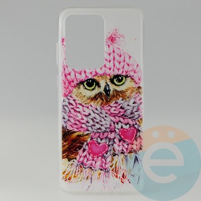 Накладка силиконовая с рисунком для Samsung S11 Plus\S20 Ultra Сова - фото 31419