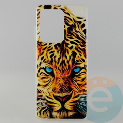 Накладка силиконовая с рисунком для Samsung S11 Plus\S20 Ultra Леопард - фото 31420