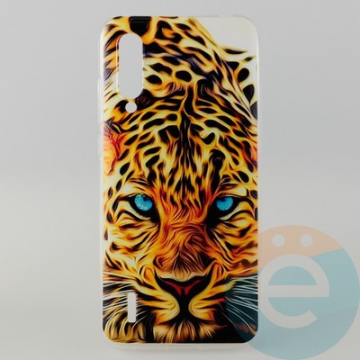 Накладка силиконовая с рисунком для Xiaomi CC9/Mi A3 Lite Леопард - фото 31455