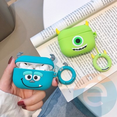 Чехол силиконовый объемный на Apple AirPods 3 Майк Вазовски - фото 54253