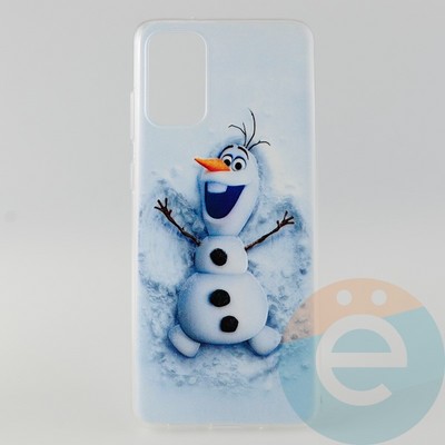 Накладка силиконовая с рисунком для Samsung S11\S20 Plus Снеговик Олаф - фото 31497