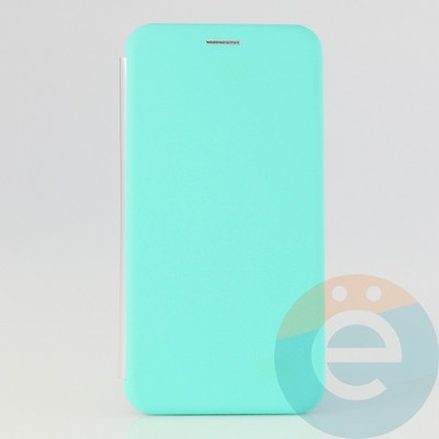 Чехол книжка боковой Fashion Case SoftTouch для Huawei Nova 4e бирюзовый - фото 32280