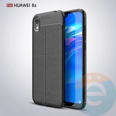 Накладка силиконовая 360 с кожаными вставками на Huawei Honor 8S/Y5 (2019) черная - фото 34947