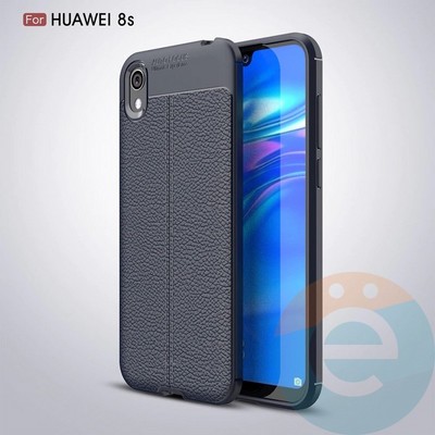 Накладка силиконовая 360 с кожаными вставками на Huawei Honor 8S/Y5 (2019) синяя - фото 34953
