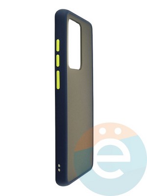 Накладка пластиковая с силиконовой окантовкой для Samsung Galaxy S11 Plus\S20 Ultra синяя - фото 34993