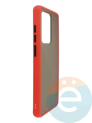 Накладка пластиковая с силиконовой окантовкой для Samsung Galaxy S11 Plus\S20 Ultra красная - фото 34995