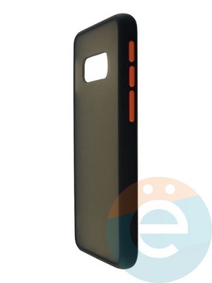 Накладка пластиковая с силиконовой окантовкой для Samsung Galaxy S11 Lite\S20 черная - фото 35002