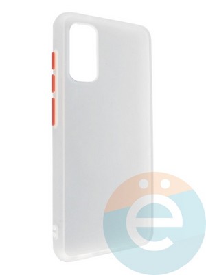 Накладка пластиковая с силиконовой окантовкой для Samsung Galaxy S11 Lite\S20 белая - фото 35004